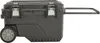 Side view of a black rolling toolbox on a white background. Anteprima dell’immagine prodotto