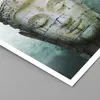 Poster - Poster ohne Rahmen - Buddha Grafik Türkis - 50x70 Produktbild-Vorschau 2
