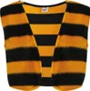 A bee-striped vest laid flat. Produktbild-Vorschau