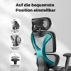 Sedia da ufficio ergonomica Wiltec con poggiatesta e Anteprima dell’immagine prodotto 4