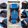 Wanderrucksack Wanderrucksack Rucksack mit Rückenbelüftung Produktbild-Vorschau 4