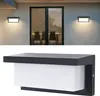 A collage showing an outdoor wall light fixture mounted on a wall and a close-up view of the fixture. Náhled obrázku produktu