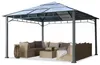 TOOLPORT Gazebo da Giardino 4x4 m Telaio in Alluminio Tetto Anteprima dell’immagine prodotto 1