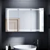 SONNI Armoire de toilette en inox avec tablette et Voir les images du produit 1