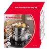 The image shows the retail packaging of a Klausberg steamer set, with the product itself partially visible inside. Voir les images du produit