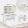 GIHAUVIA Schminktisch mit LED-Beleuchtung, einstellbare Produktbild-Vorschau 3
