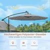 Ombrellone COSTWAY da 350 cm con base, luci a LED e Anteprima dell’immagine prodotto 5