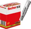 A box of fischer UX 12 x 70 universal wall plugs and one wall plug shown separately. Anteprima dell’immagine prodotto