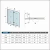 Duschspa 110x140cm 2-teilig Faltwand Weiß Badewannenaufsatz Produktbild-Vorschau 7