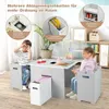 COSTWAY 3 TLG. Kindersitzgruppe, Kindertisch mit 2 Stühlen, Produktbild-Vorschau 2