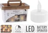 Set 24 LED-Kerzen mit echtem Flammeneffekt Produktbild-Vorschau 4