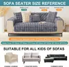 Kaninchen Plüsch Sofabezug L Form 1/2/3/4 Sitzer Sofa Produktbild-Vorschau 3