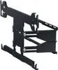 A black metal TV wall mount bracket is shown against a white background. Podgląd zdjęcia produktu