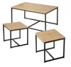 CALICOSY - Lot de 3 tables basses gigognes L100 cm - LENNY Voir les images du produit 3