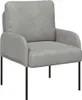 vidaXL Sofas mit Kissen 55cm Hellgrau Sperrholz Produktbild-Vorschau 1