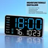 LED-Digital-Wanduhr mit Wecker, Temperatur-, Datumsanzeige, Produktbild-Vorschau 3