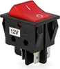 Wippenschalter 12V DC 16A 2-polig (4-Pin) 30x22mm, rote Produktbild-Vorschau 2