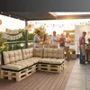 Palettenkissen Outdoor 2er Set 120x80 + 120x40 Europaletten Produktbild-Vorschau 6