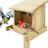 TTL Garden Vogelfutterhaus Bus Stop aus Holz 20x19x16cm – Produktbild-Vorschau 1