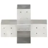 vidaXL Connettore per pali a X Metallo zincato 81 x 81 mm Anteprima dell’immagine prodotto 1