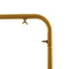 1*2m Metall Hochzeitsbogen gold mit beigem Hintergrundstoff Produktbild-Vorschau 8