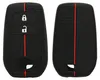 kwmobile Schlüsselhülle für Toyota 2/3 Button Aygo Yaris Produktbild-Vorschau 1