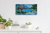 Leinwand Wanduhr Wandkunst Uhr Geräuschlos 60x30 Gemälde Produktbild-Vorschau 3
