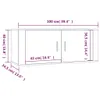 vidaXL TV-Wandschrank Sonoma-Eiche 100x34,5x40 cm Produktbild-Vorschau 8