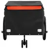 Fahrradanhänger Schwarz und Orange 45 kg Eisen - Produktbild-Vorschau 5