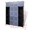vidaXL Armoire modulaire avec 14 compartiments noir/blanc Voir les images du produit 14
