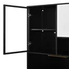 Estantería alta con iluminación LED, mueble aparador con Vista previa de la imagen del producto 8