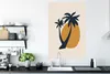 MuchoWow® Poster Palme - Sonne - Pastell 80x120 cm - Produktbild-Vorschau 3