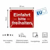 Einfahrt bitte freihalten Schild – 15x20 cm – Keramik Produktbild-Vorschau 4