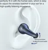 A close-up illustration of a wireless earbud being placed in a human ear, with text describing its features. Náhled obrázku produktu