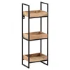 Półka ścienna 27x77x18 cm mango lite drewno / metal półka Podgląd zdjęcia produktu 6