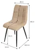 ML-Design Esszimmerstühle 4er Set Hellbraun, Produktbild-Vorschau 7