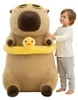 Mascotte grande peluche giocattolo capibara con anatra 100 Anteprima dell’immagine prodotto 1