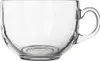 A clear glass mug with a handle is shown against a white background. Voir les images du produit