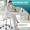 CASARIA® Rollhocker mit Lehne Höhenverstellbar 10cm Produktbild-Vorschau 6