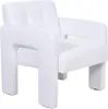 HOMLA Fotel PELLE Biały 68x69x75 cm Podgląd zdjęcia produktu 1