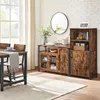 Kredens z przeszklonymi drzwiami brąz 110 cm LOFT Náhled obrázku produktu 4