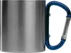 Doppelwandige Tasse aus Edelstahl mit Karabinerhaken / Produktbild-Vorschau 2
