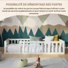 Crazy Pine Lit d'enfant 120x190 cm - Blanc - Lit au sol Voir les images du produit 5
