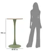 Barový stolek Alaska Green, průměr 60 cm, výška 106 cm, Náhled obrázku produktu 11