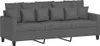 A dark gray three-seater sofa with multiple cushions, shown from a front-side angle against a white background. Produktbild-Vorschau