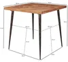 Esszimmertisch LODI 80x76x80 cm Massivholz Akazie / Metall Produktbild-Vorschau 9