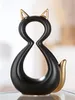 Gilde Figur, Katze, "Catty", Keramik, goldfarben, schwarz, Produktbild-Vorschau 2