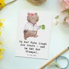 Mr. & Mrs. Panda Postkarte Beamtin Kraft - Weiß - Geschenk, Produktbild-Vorschau 2
