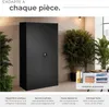 Vestiaire métallique comprenant 6 casiers et 1 penderie Voir les images du produit 3