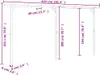 vidaXL Gartenpergola 410x40x203 cm Holz Produktbild-Vorschau 5